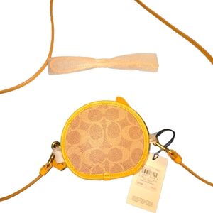 Coach Yellow and Tan Mini BagCoach Crossbody Bag